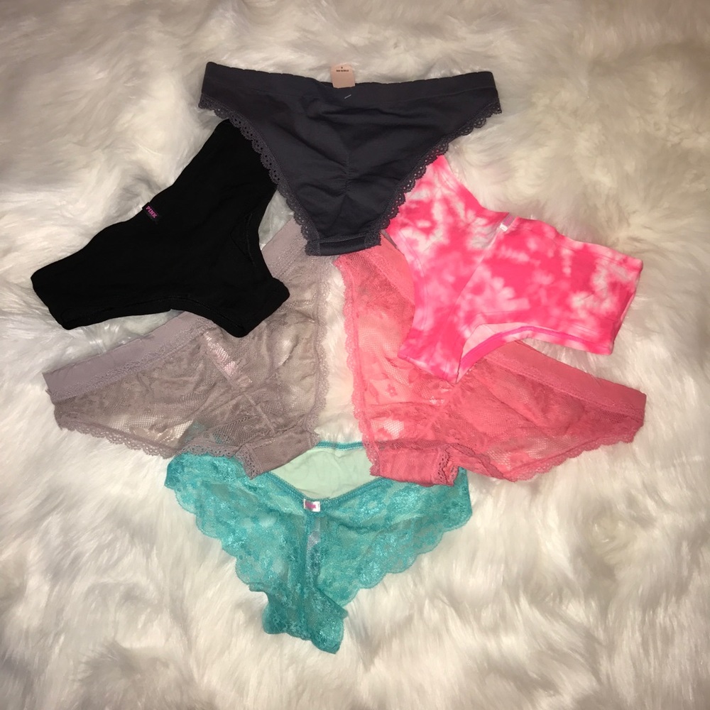 Victoria secret pink panties XS & S thong cheeky - Picture 3 of 3